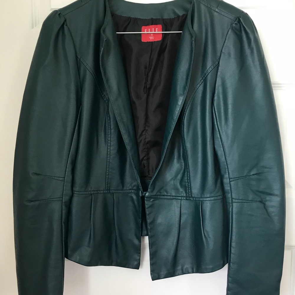 Faux leather jacket
